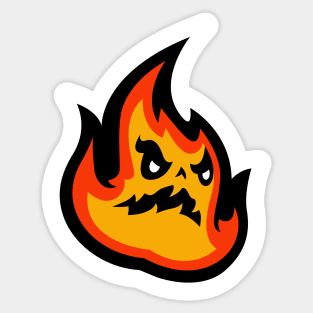 Flame Mascot Sticker